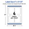 Avery Printable Rectangle Labels, Gold-Dipped Edge, 4" x 3-1/3", Matte White Rectangle Labels, Permanent, Laser/Inkjet, 40ct, Great for Product Labels